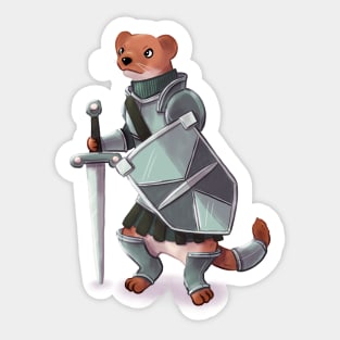 Fighter Weasel Sticker